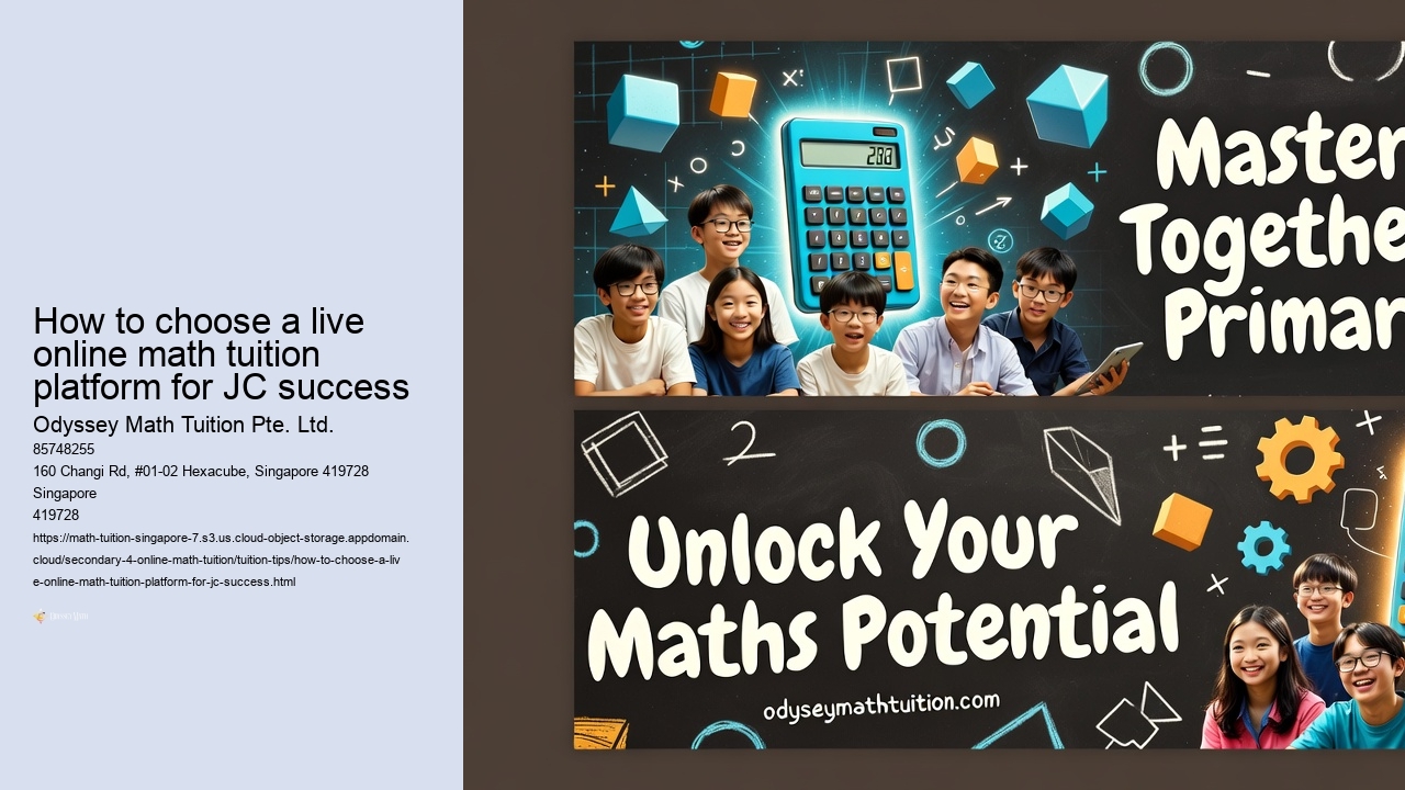 How to choose a live online math tuition platform for JC success