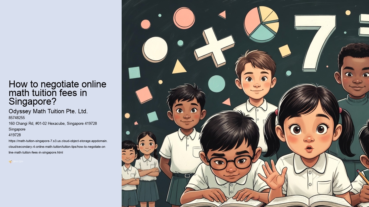 How to negotiate online math tuition fees in Singapore?