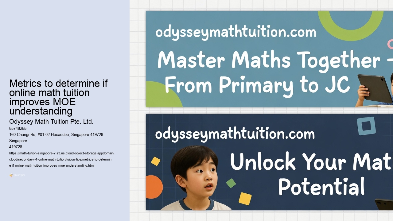 Metrics to determine if online math tuition improves MOE understanding